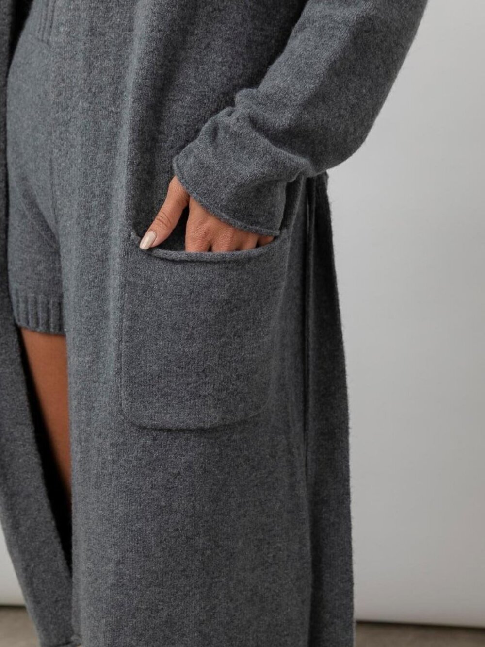 Rails | Ansel Longline Cardigan Robe In Oatmeal - Picture 11 of 11